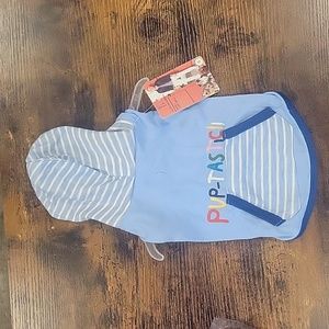 A Ellen Degeneres girl dog hoodie.